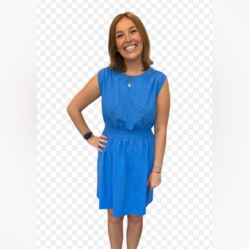 NWT NEW SEDGE MELISSA DRESS, small, indigo